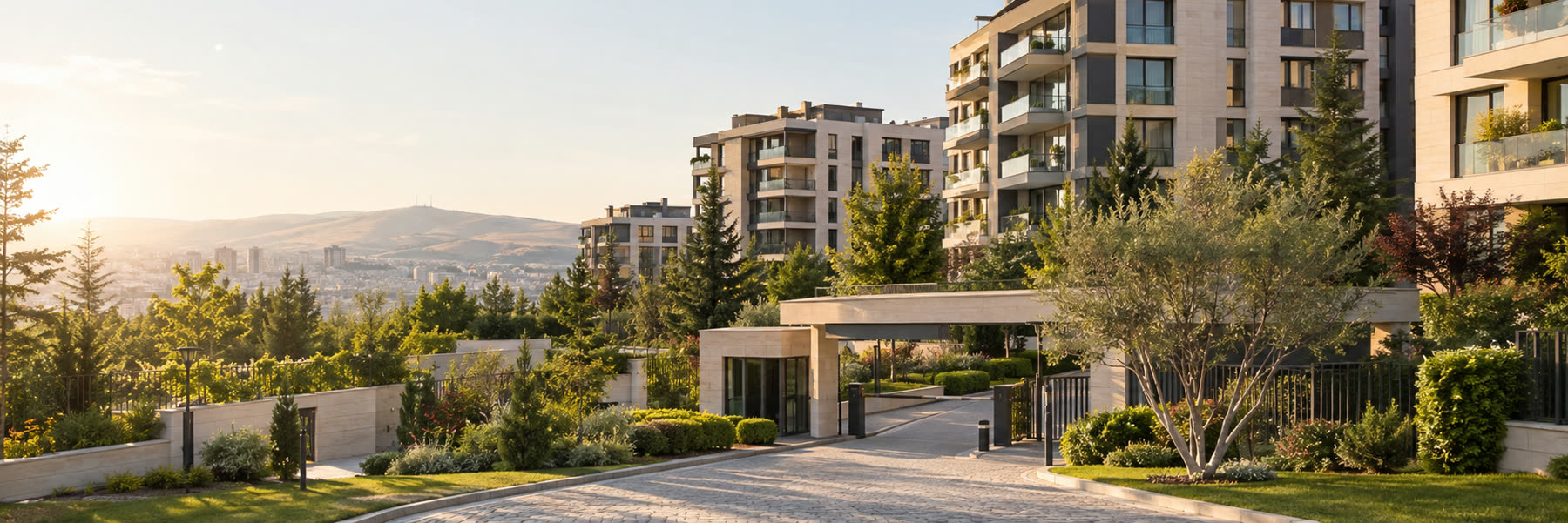 Ankara'da bir konut sitesi